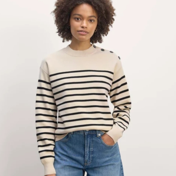 Everlane The Mariner Crew Sweater, Wool/Cotton, M, NWOT - Picture 14 of 15